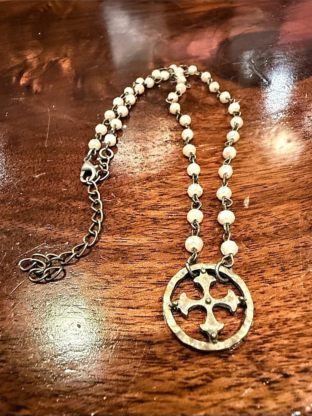 Gold-Tone Pendant Necklace